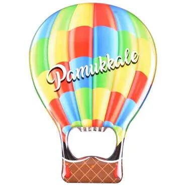 Toptan Pamukkale Temalı Myros Metal Balon Açacak Magnet T 102x73 mm
