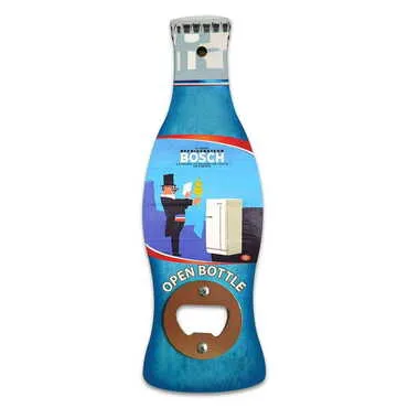 Promotional Coke Bottle Shaped Printed MDF Wooden Bottle Opener 200x66 mm - Standart - 2