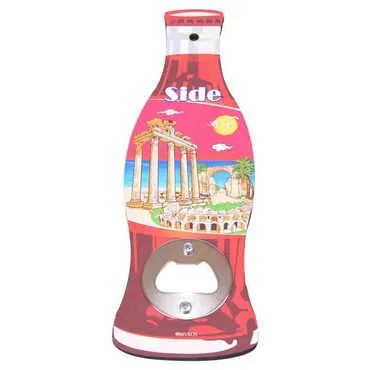 Toptan Side Temalı Myros Ahşap Cola Şi̇şesi̇ Açacak 200*66 Mm