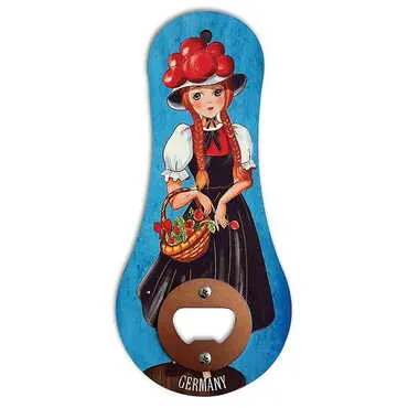 Toptan Özelleştirilebilir Myros Ahşap Klasik Açacak Magnet 170x79 mm
