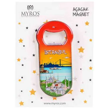 Toptan İstanbul Temalı Kartonetli̇ Kedi̇ Şeki̇lli̇ Açacak Magnet