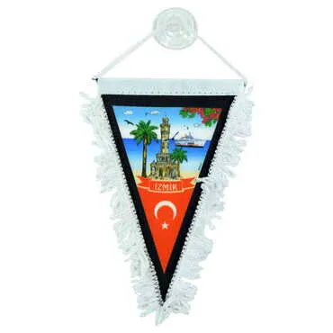 Izmir Themed Custom Printed Triangular Pennant 10X15Cm