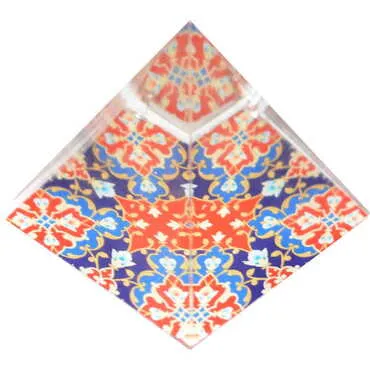 Mandala Themed Hemisphere Glass Paperweight 5Cm - Standart - 2