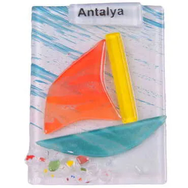 Toptan Antalya Temalı Cam Magnet