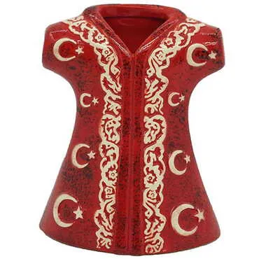 Ceramic Moon & Star Patterned Kaftan Figurines 10 Cm