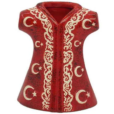 Ceramic Moon & Star Patterned Kaftan Figurines 16 Cm