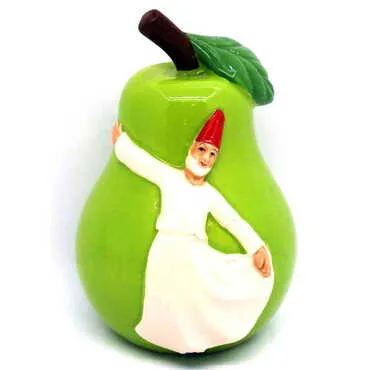 Ceramic Pear Shaped Semazen Figurine 5 Cm