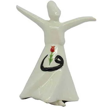 Ceramic Dervish Figurine 18 Cm