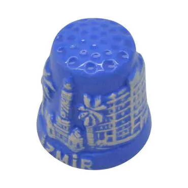Izmir Themed Relief Ceramic Thimble - Standart - 3