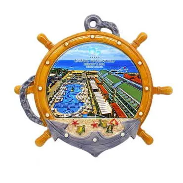 Customazible Ceramic Large Size Anchor Shaped Plate 26 Cm