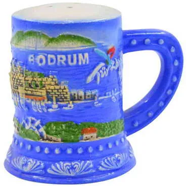 Bodrum Themed Bodrum Themed Mug Shaped Salt and Pepper Shaker - Standart - 2