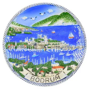 Toptan Bodrum Temalı 20 Cm.bodrum Tabak