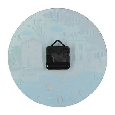Bicycle Themed Decorative Custom Print Glass Wall Watch 25 Cm - Standart - 3