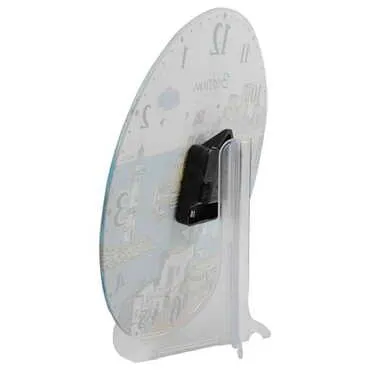 Owl Themed Decorative Custom Print Glass Wall Watch 25 Cm - Standart - 2