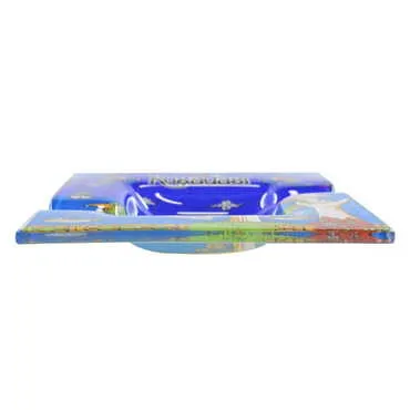 Kusadasi Themed Decorated Glass Ashtray 100X100 Mm - 3