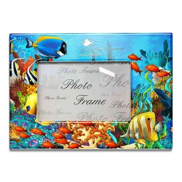 Aquapark Themed Epoxy Photo Frame Travel Souvenir 10x15 Cm