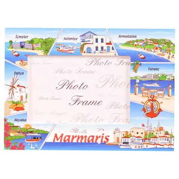Toptan Marmaris Bölgesi Temalı Myros Fotoğraf Çerçevesi 10x15 cm