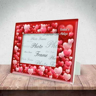 Sweetheart Themed Epoxy Photo Frame Travel Souvenir 10x15 Cm