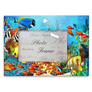 Aquapark Themed Epoxy Photo Frame Travel Souvenir 15x20 Cm