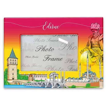 Edirne Themed Epoxy Photo Frame Travel Souvenir 15x20 Cm