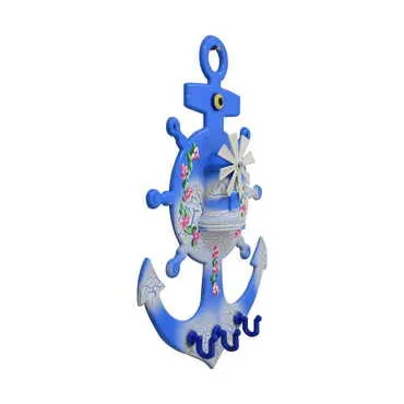 Marine Themed Anchor Keychain Hanger - 4