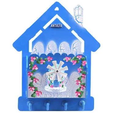 Customazible Marine Themed Home Letter Box Shape Key Rack - Standart