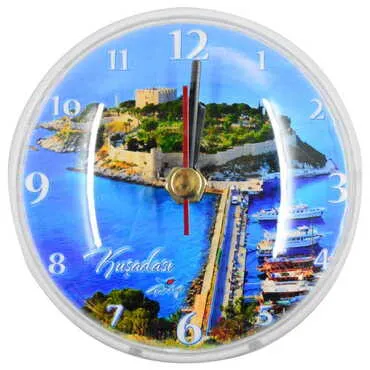 Toptan Kuşadası Temalı Myros Saat Magnet