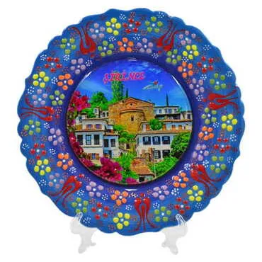 Toptan Şirince Temalı Myros 18 Cm Resi̇m Tabak