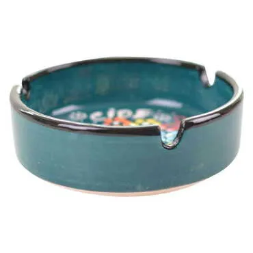 Cide Themed Turkish Ceramic Relief Ashtray Medium Size - 3