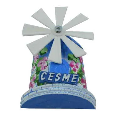 Cesme Themed Marine Themed Windmill Travel Fridge Magnet - Standart - 2