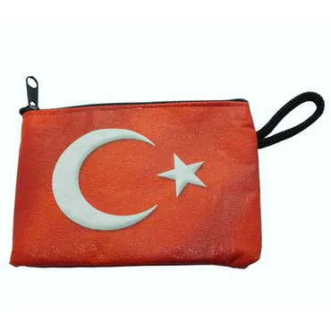 Toptan Bayrak Temalı Myros Cüzdan 113x80x8 mm
