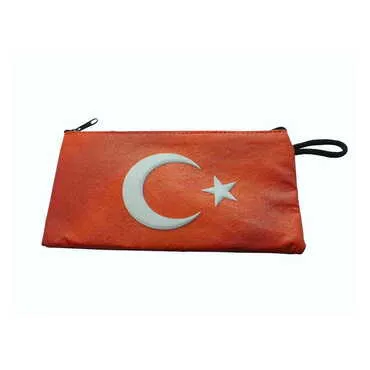 Turkey Themed Turkish Woven Wallet 183x97x8 mm
