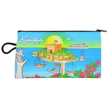 Toptan Kuşadası Temalı Myros Cüzdan 183x97x8 mm