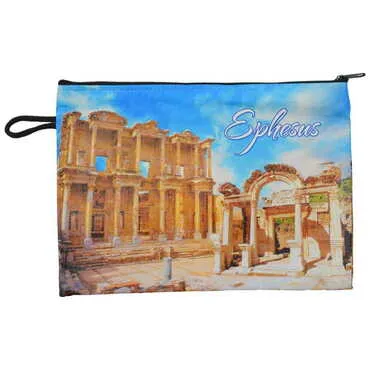 Ephesus Themed Turkish Woven Wallet 215x155x8 mm