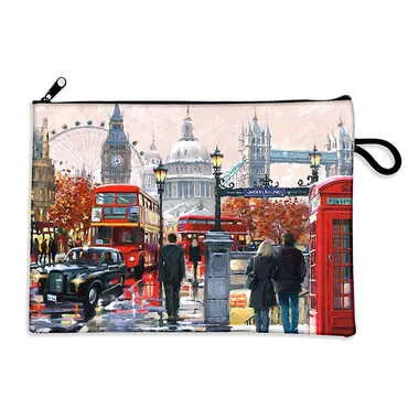 London Themed Turkish Woven Wallet 215x155x8 mm - Standart - 2