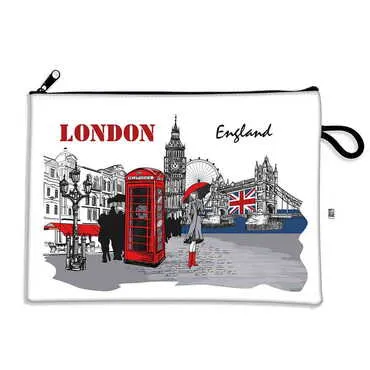 London Themed Turkish Woven Wallet 215x155x8 mm - Standart - 6