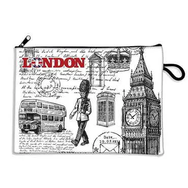 London Themed Turkish Woven Wallet 215x155x8 mm - Standart - 7