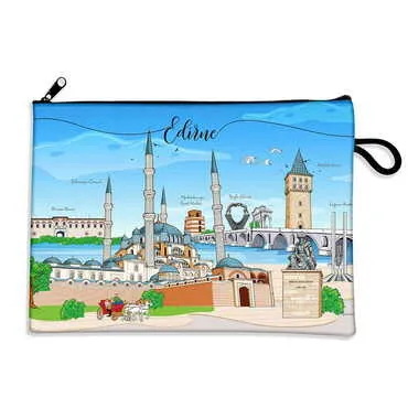 City Themed Turkish Woven Wallet 215x155x8 mm - Standart - 3