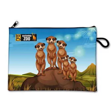 Zoo Themed Turkish Woven Wallet 215x155x8 mm