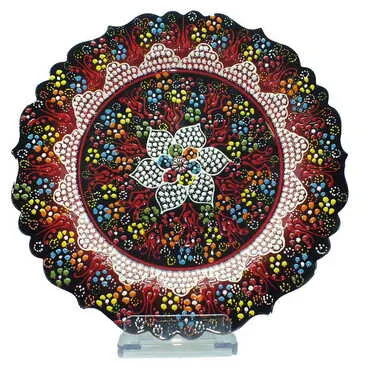 Turkish Ceramic Pearl Plate 30 Cm