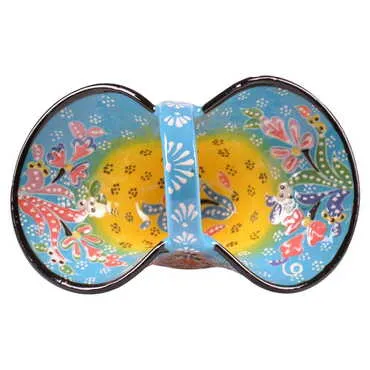Turkish Ceramic Handpainted Basket - 2