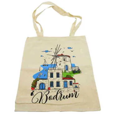 Toptan Şehre Özel Ham Renkli Bez Çanta 450x350 mm