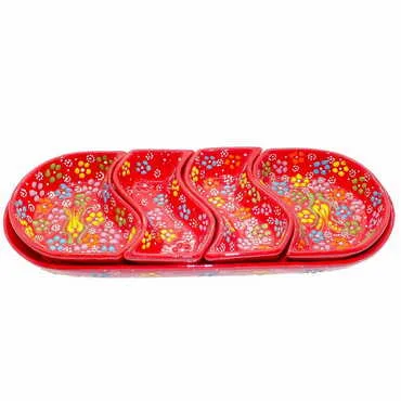 Toptan Çi̇ni̇ 4 Lü Sunum Set