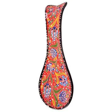 Turkish Ceramic Special Relief Spoon Rest - 2