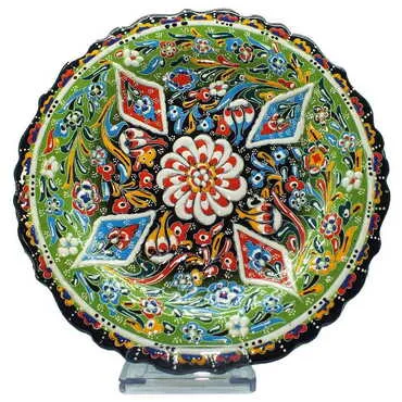 Turkish Ceramic Relief Plate 30 Cm