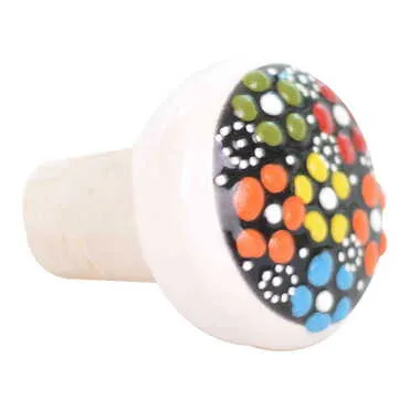 Turkish Ceramic Relief Cork Bottle Stopper - Standart - 3