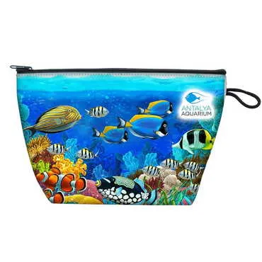 Aquapark Themed Customised PVC Hooded Purse 145x220x70 mm - Standart - 3