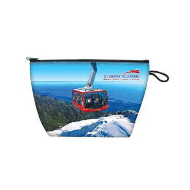 Toptan Teleferik Temalı Myros Küçük Körüklü Makyaj Çantası 145x220x70 mm - Standart - 3