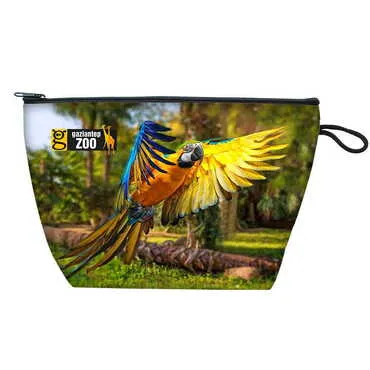 Zoo Themed Customised PVC Hooded Purse 145x220x70 mm