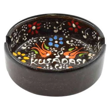 Kusadasi Themed Turkish Ceramic B Serie Ashtray Small Size - Standart - 2